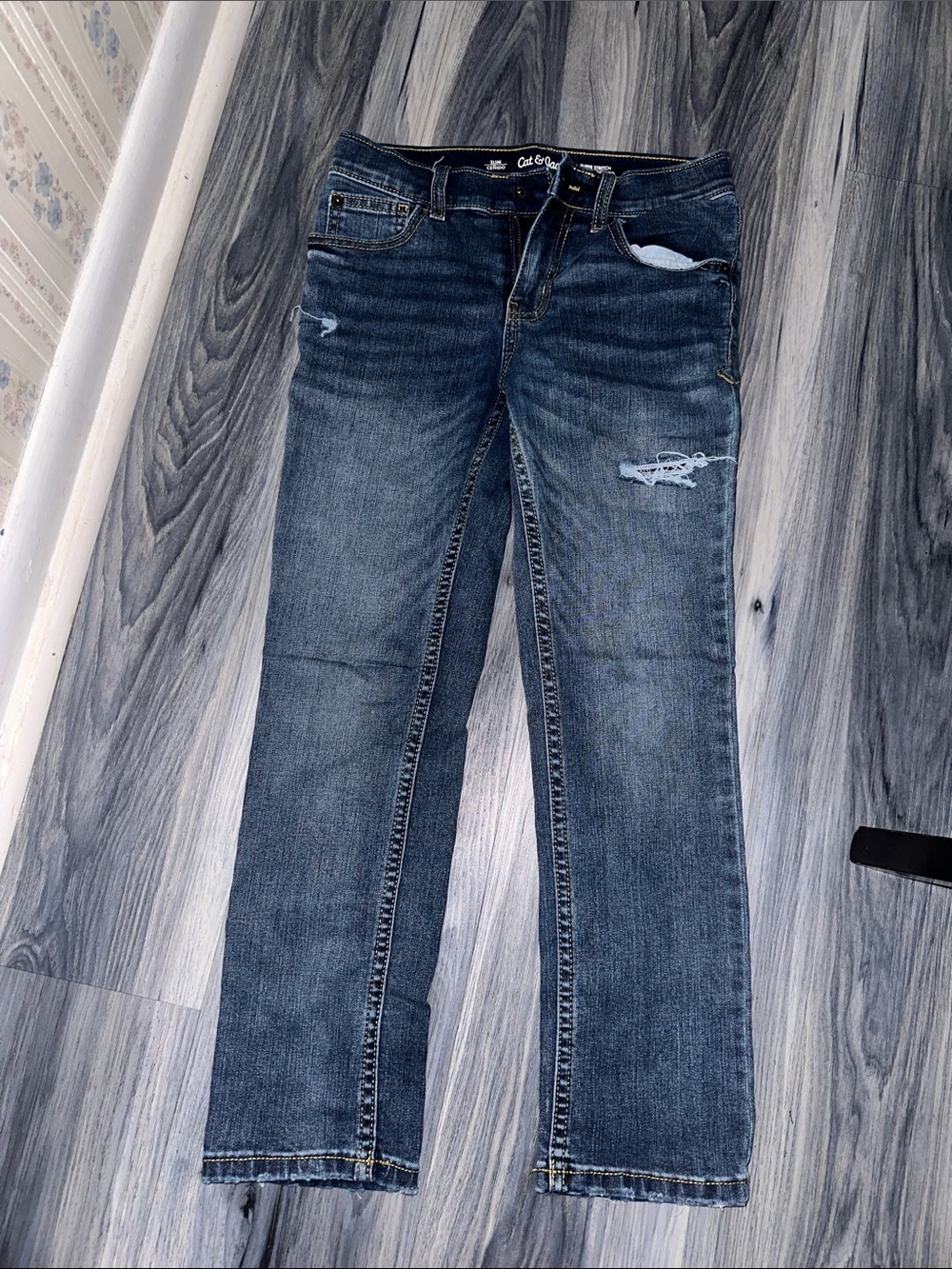 Cat & Jack Boy’s Straight-Leg Jeans - Faded Blue